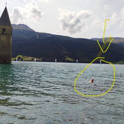Beweisfoto: ich habe mich ins kalte Nass gewagt