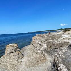 Byrums Raukar Felsformationen