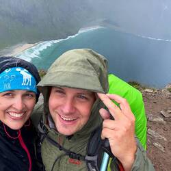 Regen und peitschender Wind auf dem Ryten