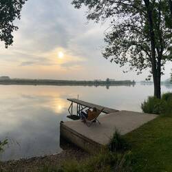 Le naturkamperen au petit matin
