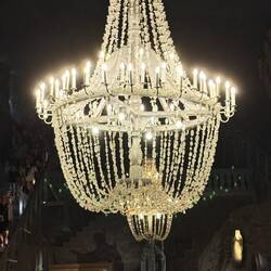 Salt chandelier