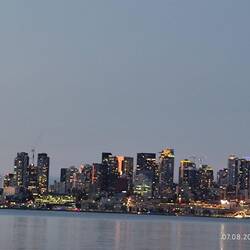 Skyline bei einbrechender ...