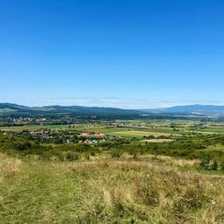 Rückblick nach dem ersten von zwei anstrengenden Aufstiegen am Nachmittag.
