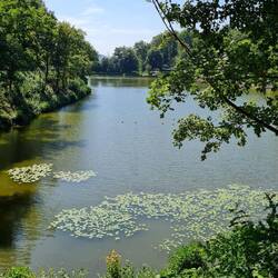 Der hintere Teil vom tiefen See.