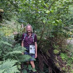 Monk's Dale; in the woods