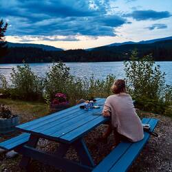 Unterkunft am „Dutch Lake“