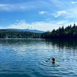 Baden im „Dutch Lake“