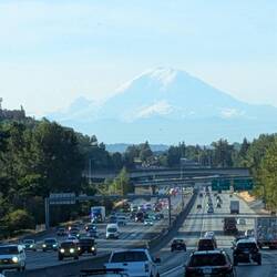 Mount Raineir was quite prominent.