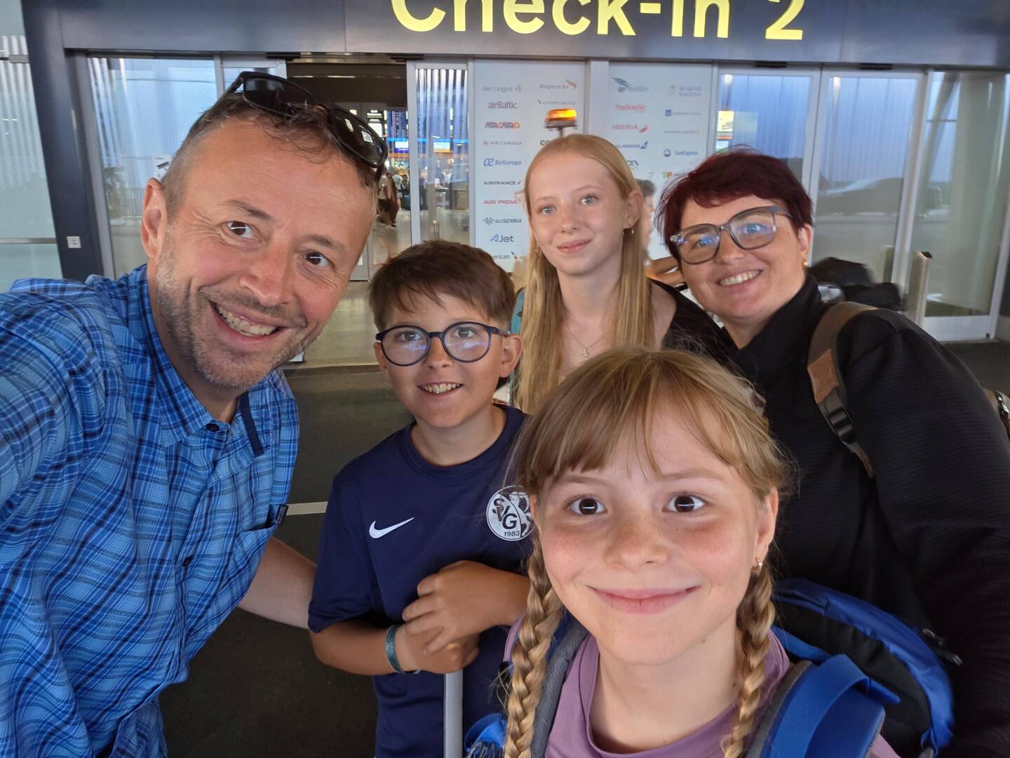 Ankunft Zürich Flughafen. Danke Bernhard fürs Hinbringen
