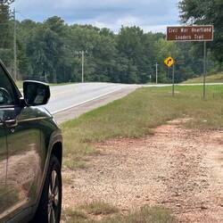 Back on the highway, I knew I was on the right 'track'