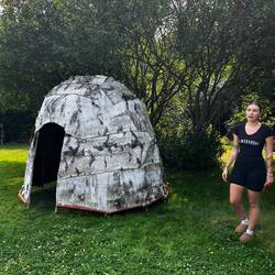 Wigwam - birch bark cover