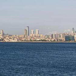 View of the city from the ship