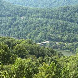 You can see where the river double backs on itself