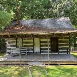 Log cabin from 1900 at nature center