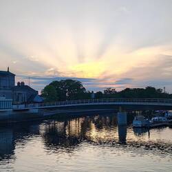 Sonnenuntergang am River Shannon