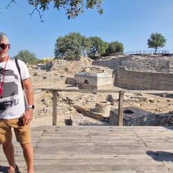 A sanctuary from the 8th century BC - to which Gods the sanctuary was dedicated to is still unclear.
