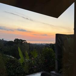 Und ein wunderschöner Sonnenuntergang