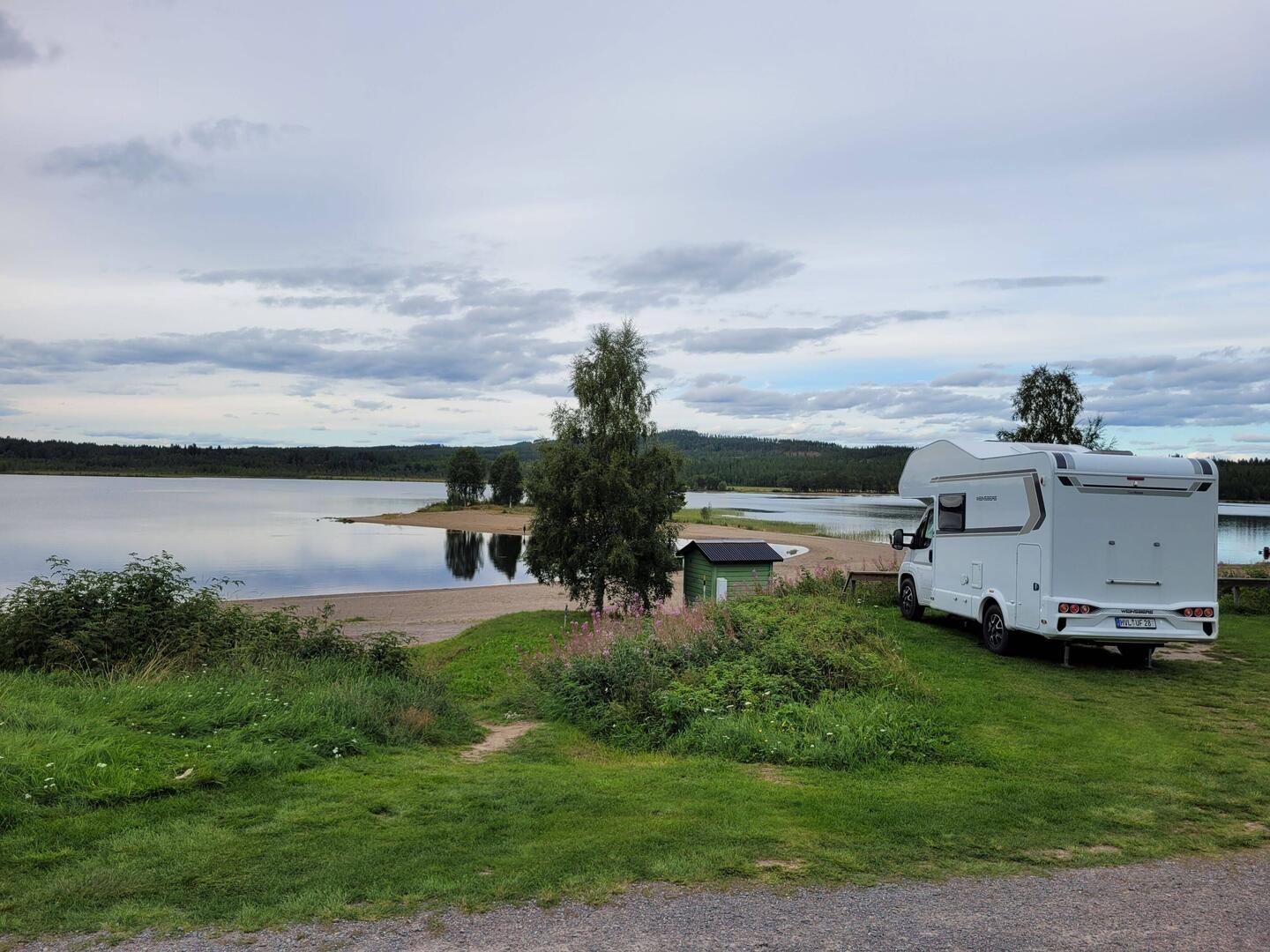 Blick in Särna auf den Österdalälven