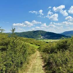 Abstieg zum Dorf Șașvereș