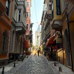 Die Gasse in der sich mein Hotel befindet