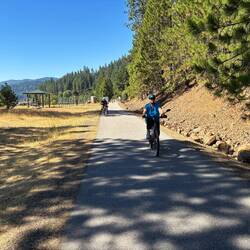 Jill in front followed by Diane