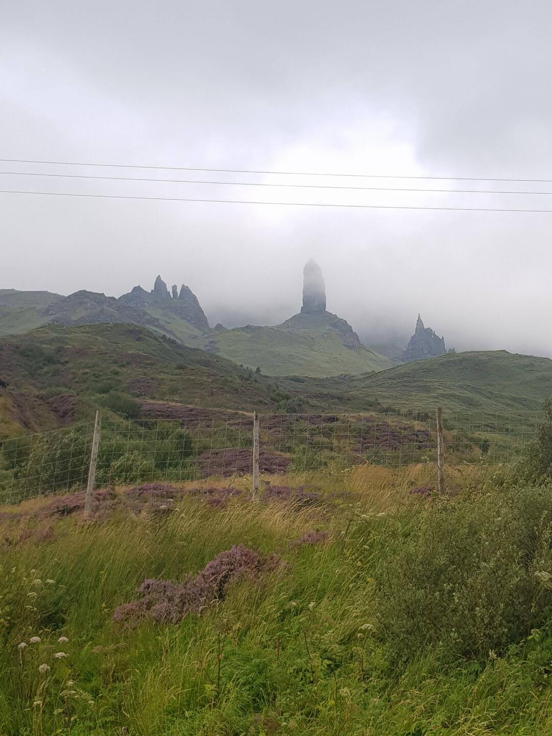 Den einzigen Blick, den wir heute auf den Old Man of Storr erhaschen konnten.