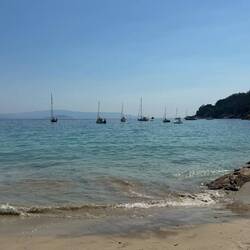 Am Ende des Strandes zur rechten