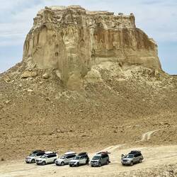 I nostri autisti in attesa durante l'ennesimo photo stop del gruppo