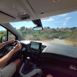 Fahrt zum nächsten Camping