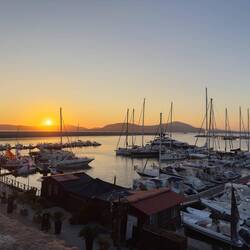 Sonnenuntergang am Hafen kann immer was