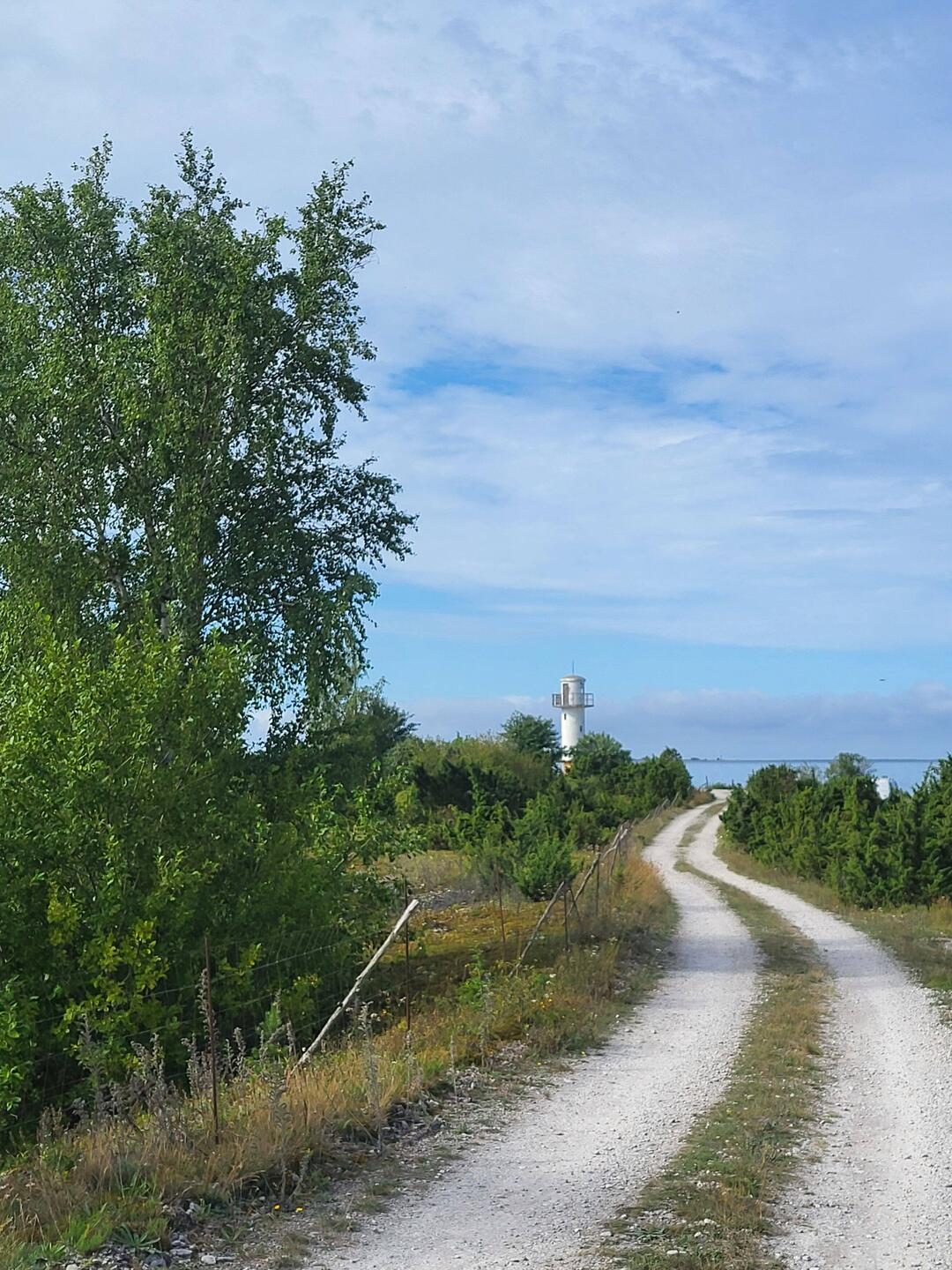 Der Weg zum Leuchtturm Lõu.