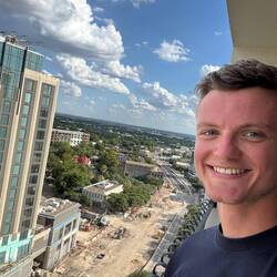 Blick aus dem einen Hotel