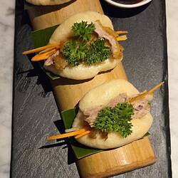 Bao Buns Duck with Hoisin.