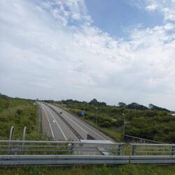 Einfahrt zum Guldborgsundtunnel auf Falster