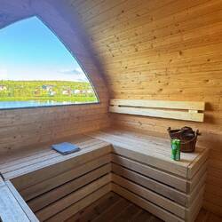 ...und aus der Sauna.