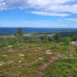 Blick vom Kamm nach Osten