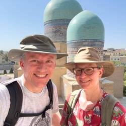 Selfie vor dem Kazi-Zade Rumi Mausoleum
