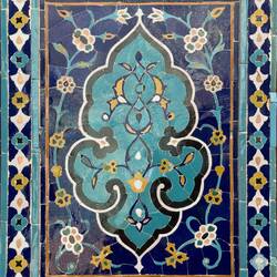 Erstaunlich florale Muster am Amir-zadeh Mausoleum