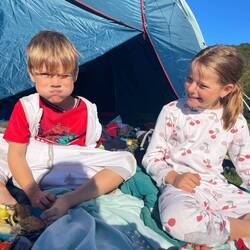 Und Sonnenschein beim Frühstück