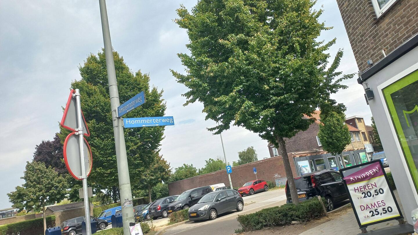 In deze straat heb ik in het 1e jaar gewoond