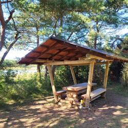 Campingplatz, allerdings nur für Zelte.