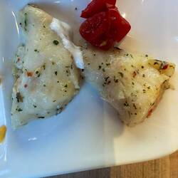 White Fish with Basil Seasoning