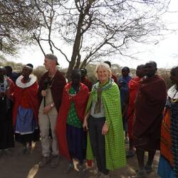 Silke hat schon das Outfit für den Handwerker Ball