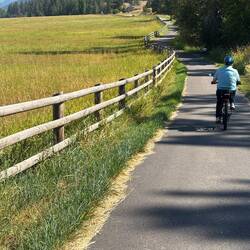 Jill riding ahead