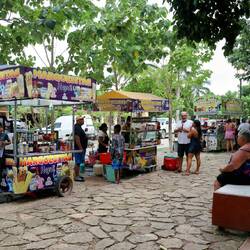 Food stalls in Bacalar.