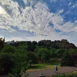 Blick auf Edinburgh Castle
