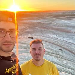 Il sole ci saluta alle nostre spalle 🔥