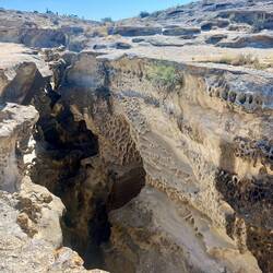 Il canyon visto dall'alto, come un gigantesco alveare