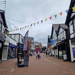 Northwich had made a big effort with street decorations