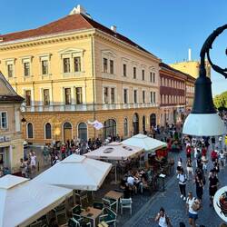 Aussicht vom Fenster neben meinem Bett